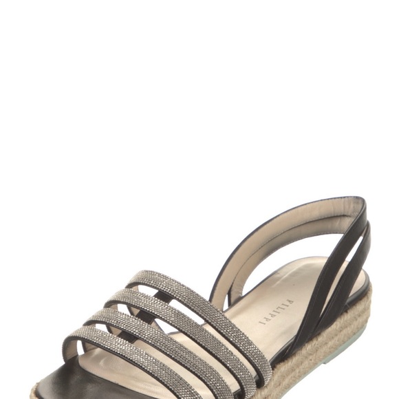 Fabiana Filippi Monili Pattern Espadrilles Wedges Sandals Sz 37. - Picture 2 of 5